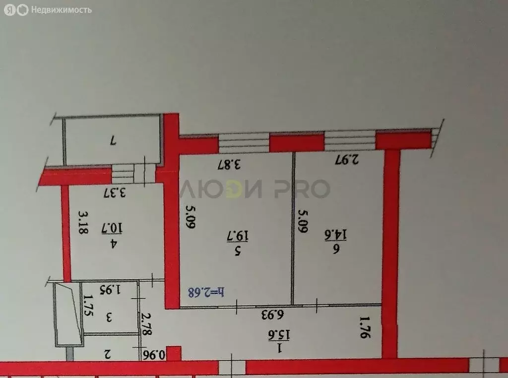 2-комнатная квартира: Пенза, улица Измайлова, 79 (66.5 м) - Фото 1