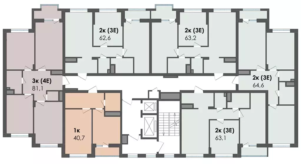 2-к кв. Воронежская область, Воронеж бул. Содружества, 1 (63.1 м) - Фото 1