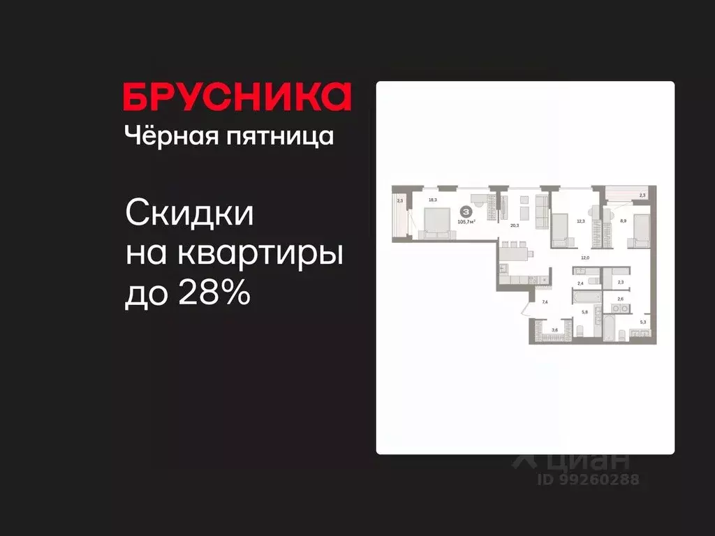 3-к кв. Свердловская область, Екатеринбург Сортировочный жилрайон, ... - Фото 0