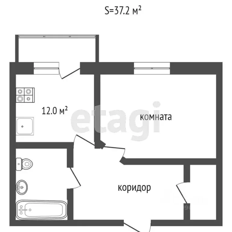 1-к кв. Ярославская область, Ярославль ул. Бабича, 10А (37.5 м) - Фото 0