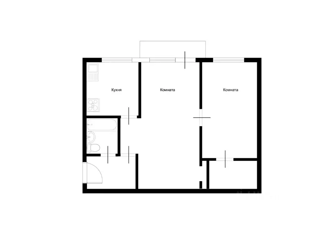 2-к кв. Севастополь ул. Павла Корчагина, 20 (44.0 м) - Фото 2