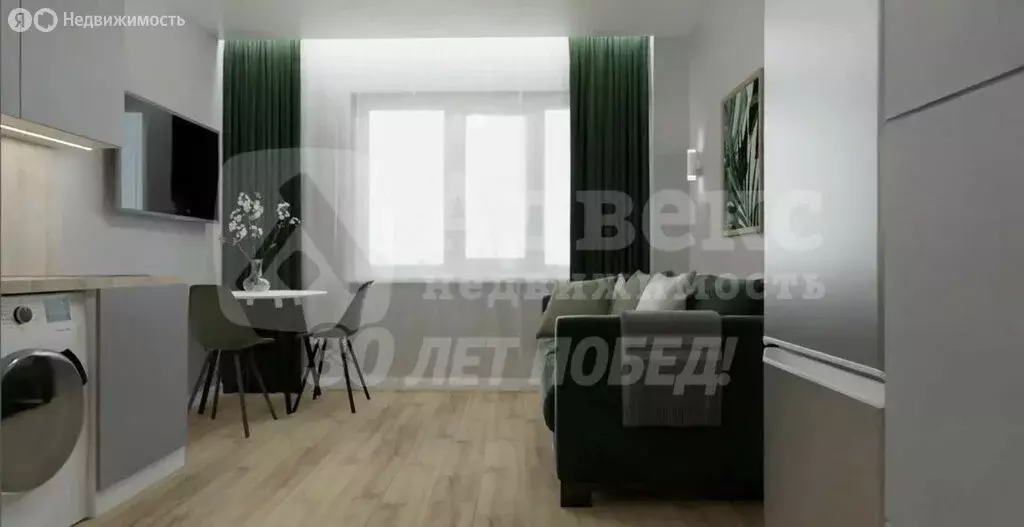 1-комнатная квартира: Тюмень, улица Червишевский Тракт, 68 (17.9 м) - Фото 2