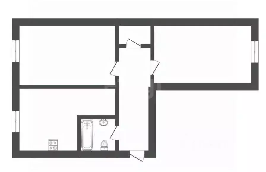 2-к кв. Воронежская область, Борисоглебск Северный мкр, 1 (43.1 м) - Фото 2