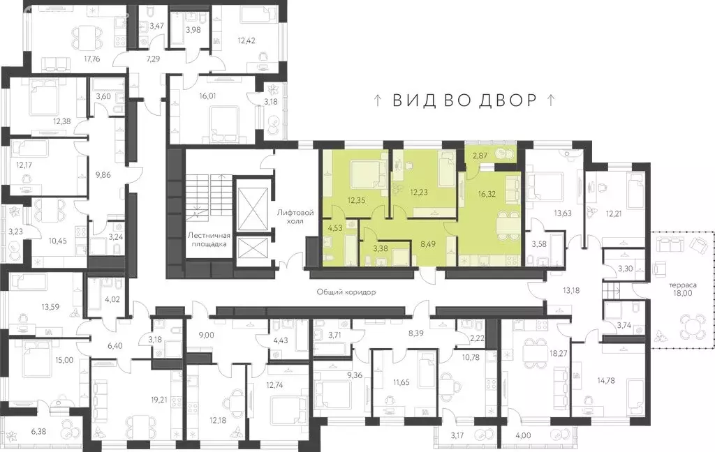 2-комнатная квартира: Екатеринбург, микрорайон Академический, ЖК ... - Фото 1