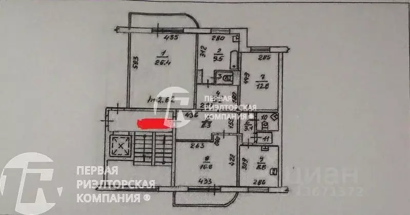 3-к кв. Новосибирская область, Новосибирск ул. Плахотного, 74 (95.0 м) - Фото 1