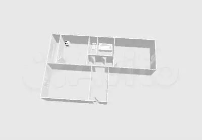 2-к. квартира, 47,2 м, 1/1 эт. - Фото 1