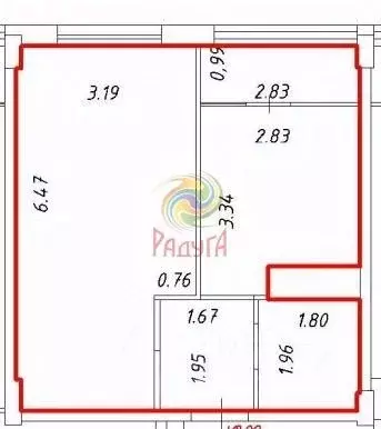 1-к кв. Ивановская область, Иваново Видный мкр, 4 (40.2 м) - Фото 2