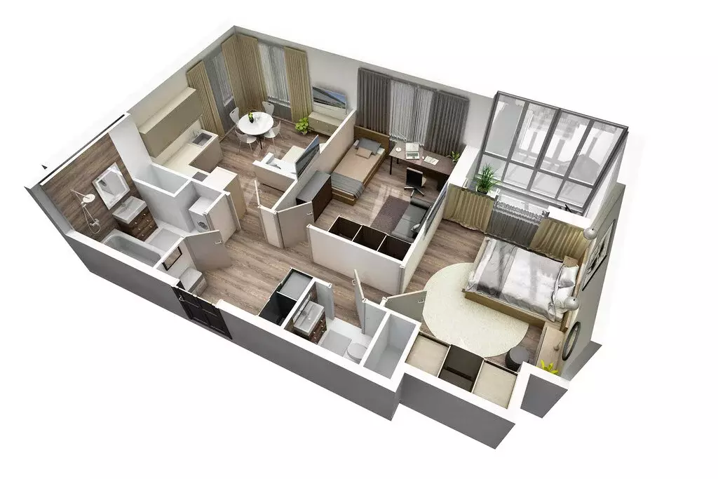 2-комнатная квартира: Красное Село, улица Лермонтова, 15к2 (58.41 м) - Фото 2