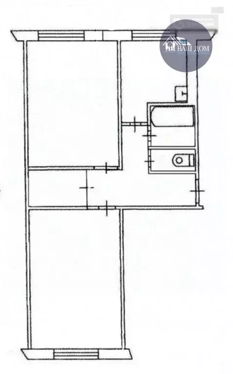 2-к кв. Архангельская область, Северодвинск ул. Трухинова, 18 (48.3 м) - Фото 1