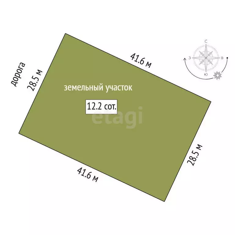 Участок в Тюменский район, деревня Головина (12 м) - Фото 0