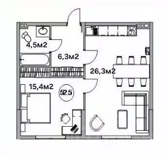 1-к кв. Краснодарский край, Ейск Армавирская ул. (52.8 м) - Фото 2
