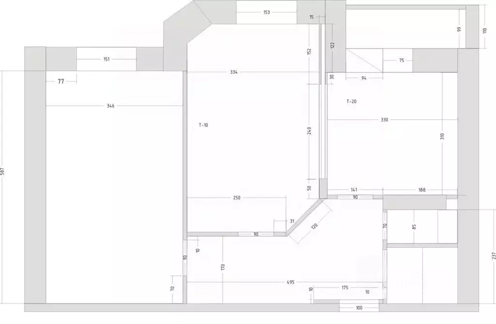 2-к кв. Санкт-Петербург ул. Комсомола, 14к2 (65.0 м) - Фото 1