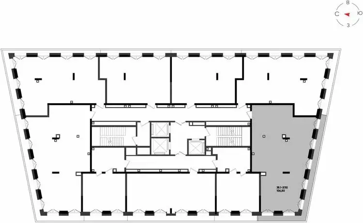 3-комнатная квартира: Казань, ЖК Яналиф (106.8 м) - Фото 1