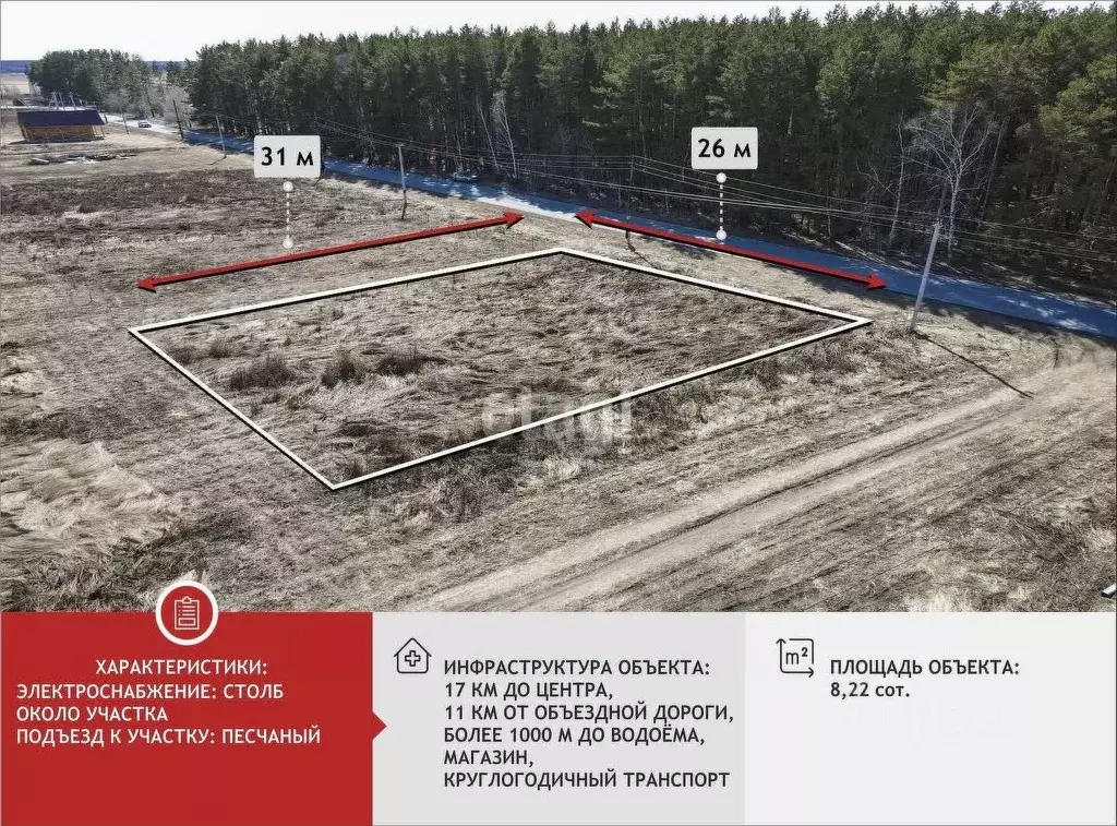 Участок в Тюменская область, Тюменский район, д. Решетникова  (8.2 ... - Фото 0