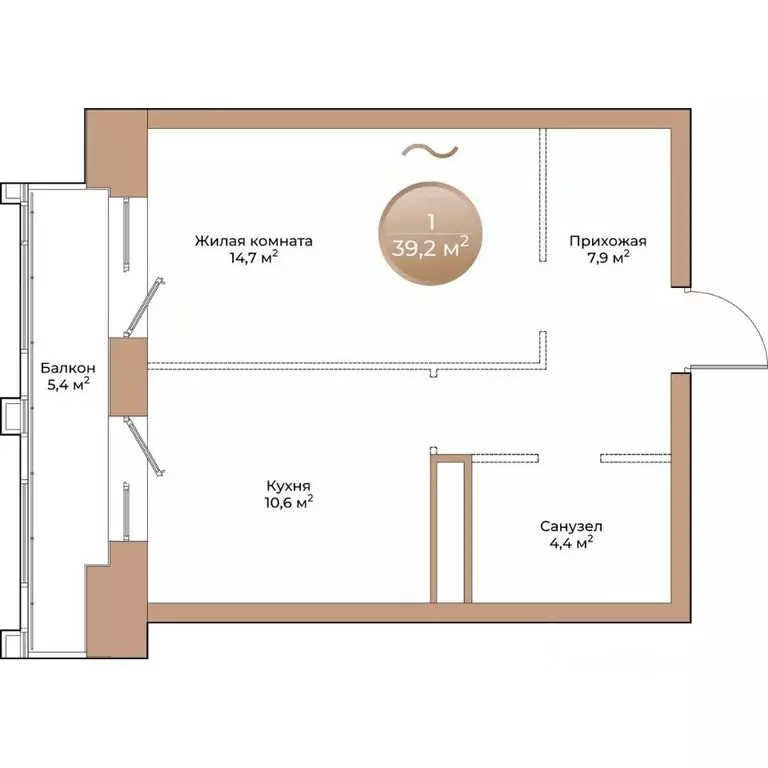 1-к кв. Красноярский край, Красноярск ул. Партизана Железняка (39.2 м) - Фото 1