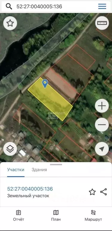 Участок в Нижегородская область, Лысковский район, с. Великовское ... - Фото 1