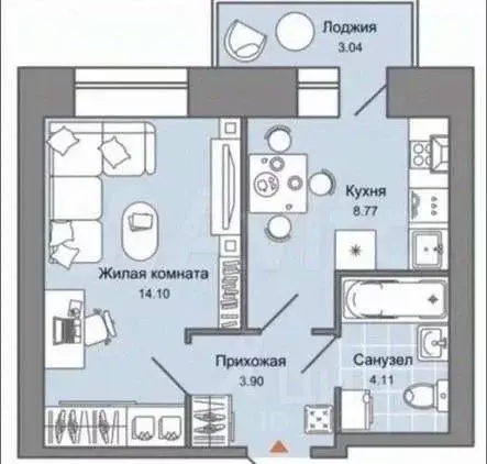 1-к кв. Пермский край, Пермь ул. Дзержинского, 31А (34.0 м) - Фото 1