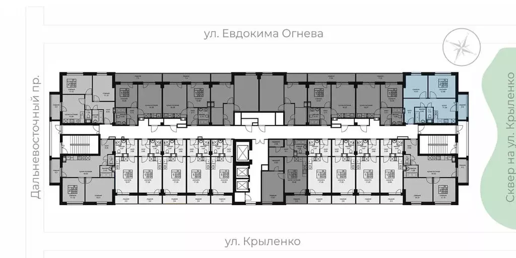 2-комнатная квартира: Санкт-Петербург, улица Крыленко, 14с3 (52.5 м) - Фото 2