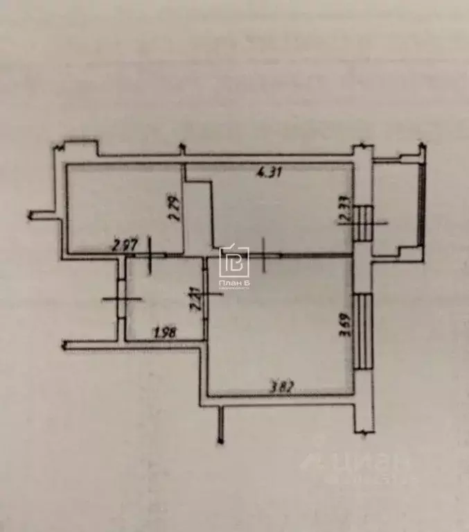 1-к кв. Калужская область, Калуга Азаровская ул., 40к3 (34.0 м) - Фото 2