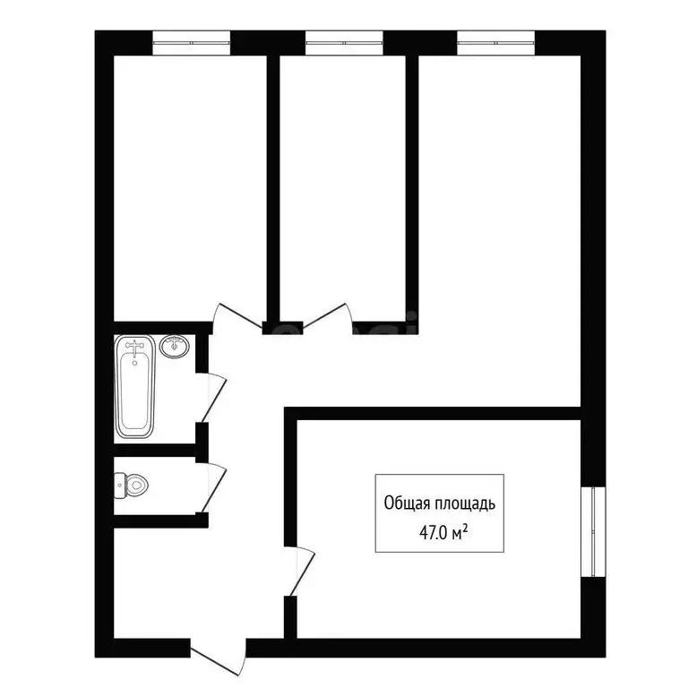1-комнатная квартира: Бердск, улица Попова, 35А (47 м) - Фото 1