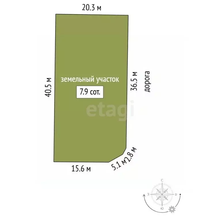 Участок в Крым, Судак ул. Шакир Селим (7.92 сот.) - Фото 2