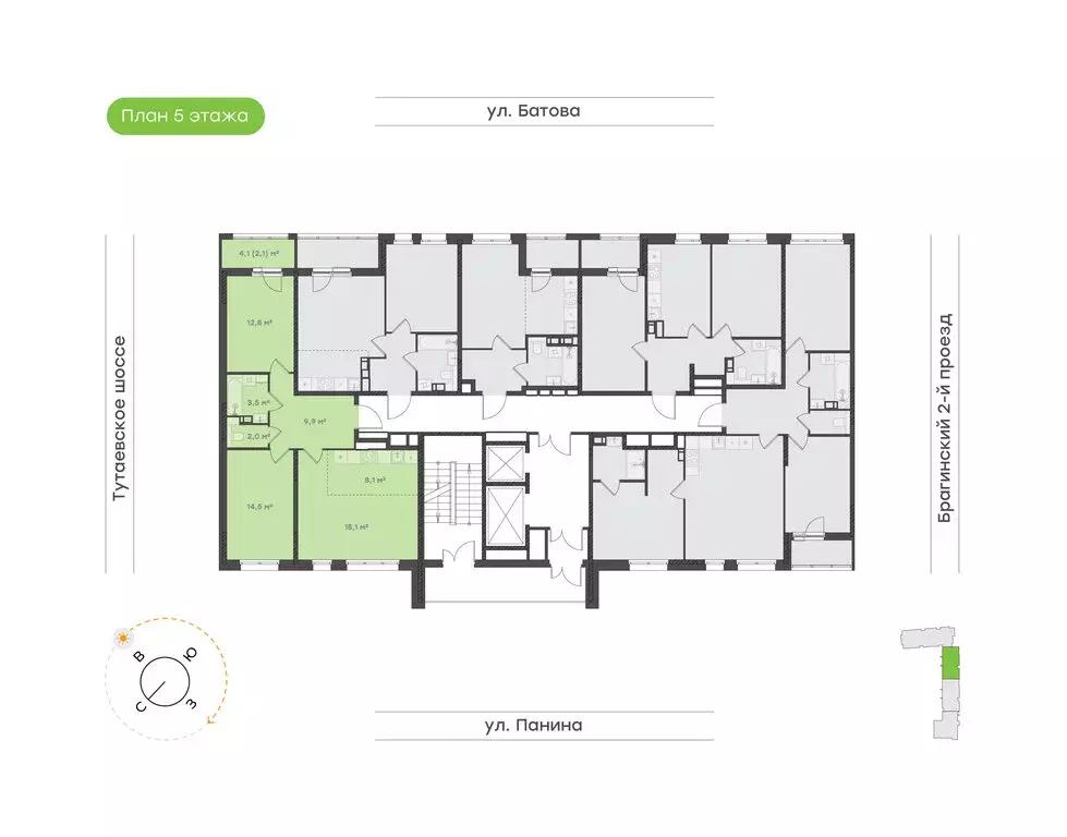 3-комнатная квартира: Ярославль, Северный жилой район, 9-й микрорайон, ... - Фото 2