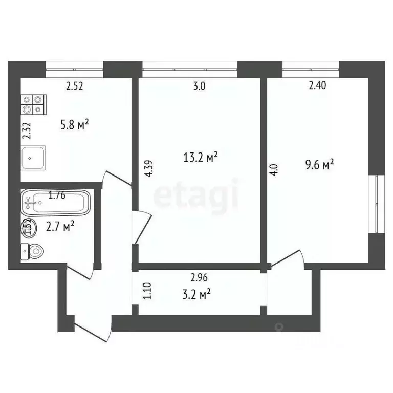 2-к кв. Московская область, Красногорск городской округ, пос. ... - Фото 1