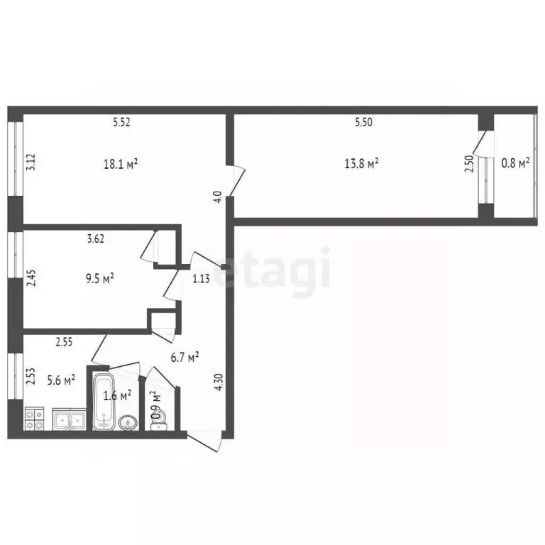 3-к кв. Крым, Феодосия бул. Старшинова, 12 (57.1 м) - Фото 1