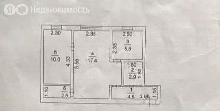 2-комнатная квартира: Кемерово, улица Рукавишникова, 5 (43.1 м) - Фото 1