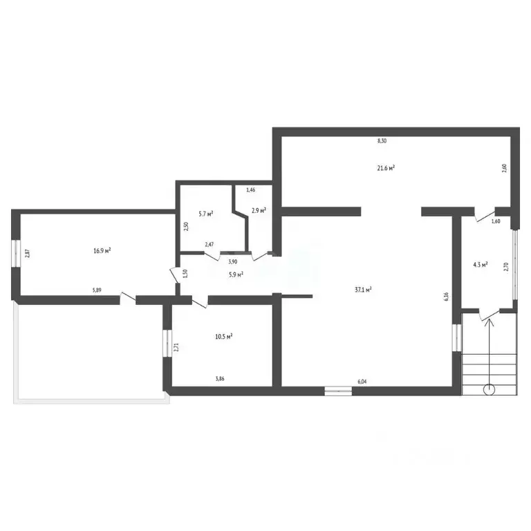 3-к кв. Амурская область, Благовещенский район, с. Чигири ул. ... - Фото 2