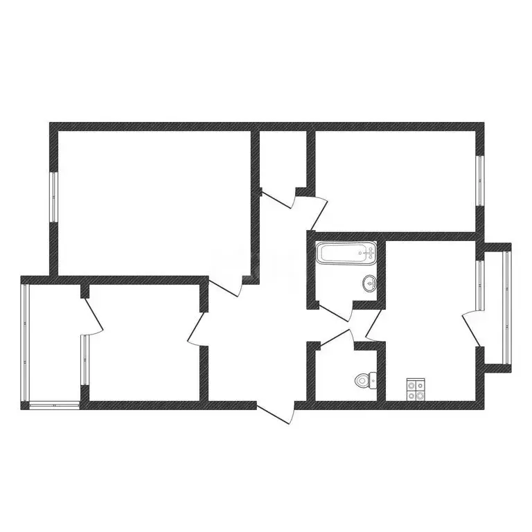 3-комнатная квартира: Черкесск, улица Некрасова, 3А (67.7 м) - Фото 2