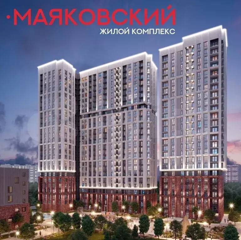 1-к. квартира, 42,9 м, 5/25 эт. - Фото 1