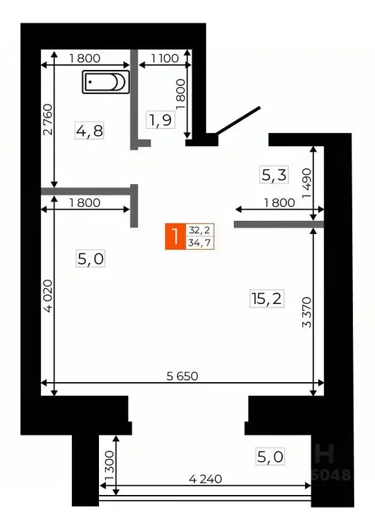 Студия Амурская область, Благовещенск Кузнечная ул., 169 (34.7 м) - Фото 0