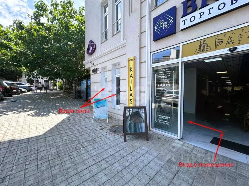 Торговая площадь в Крым, Ялта ул. Рузвельта, 12А (36 м) - Фото 1