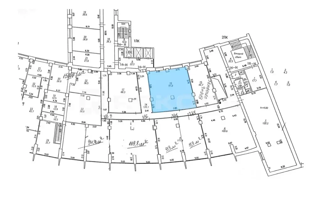 Офис в Санкт-Петербург Большой Сампсониевский просп., 68 (92 м) - Фото 1