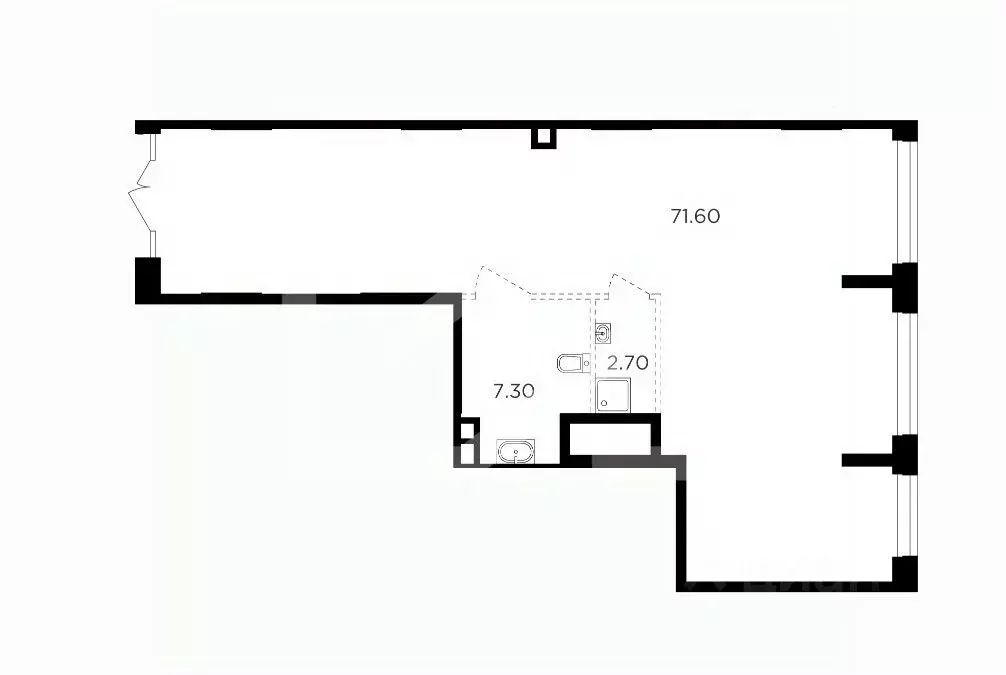 Помещение свободного назначения в Москва Филатов Луг жилой комплекс, ... - Фото 2