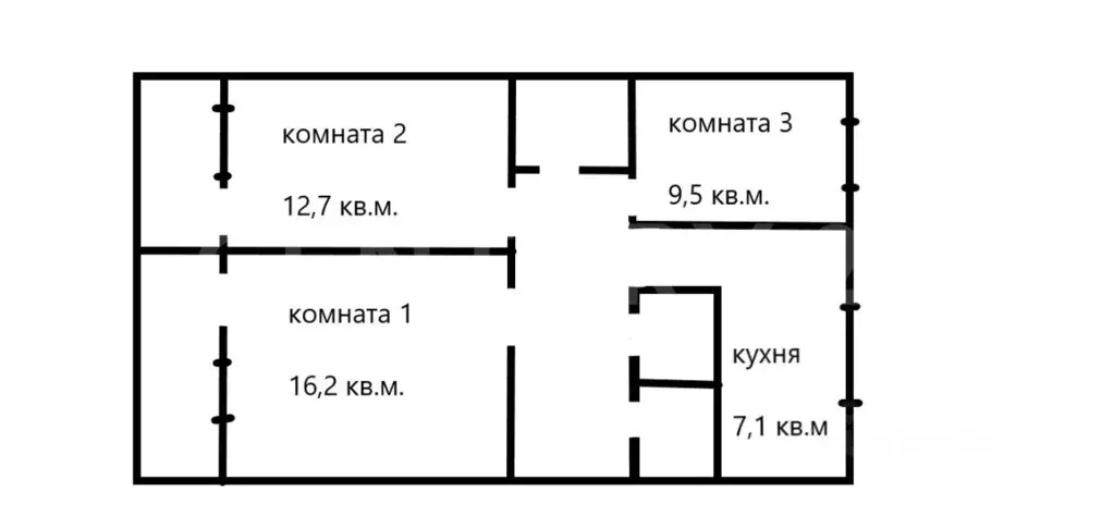 3-к кв. Санкт-Петербург Ленинский просп., 147 (57.0 м) - Фото 2