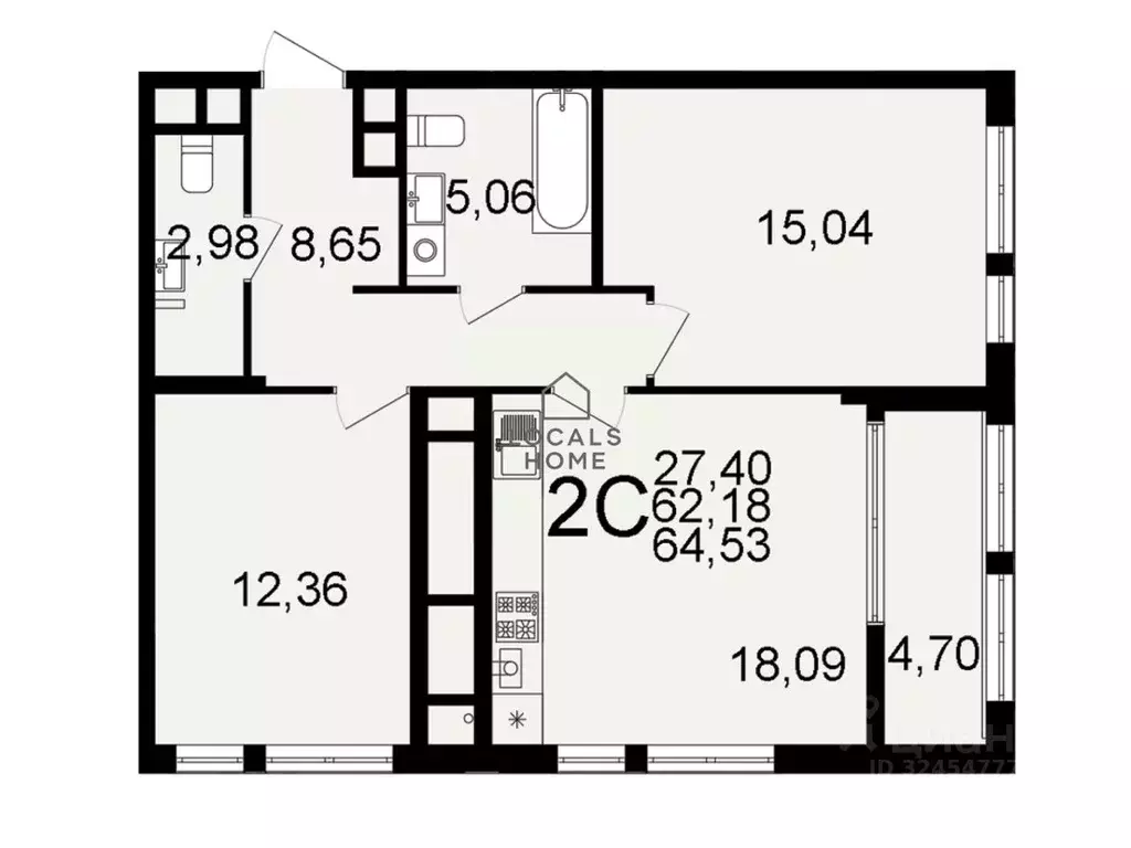 2-к кв. Рязанская область, Рязань Льговская ул., 8 (64.53 м) - Фото 2