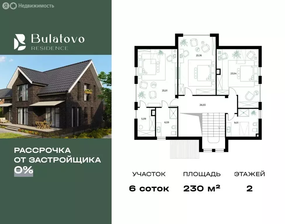 Дом в Булатово, КП Резиденция Булатово, 487 (230 м) - Фото 1