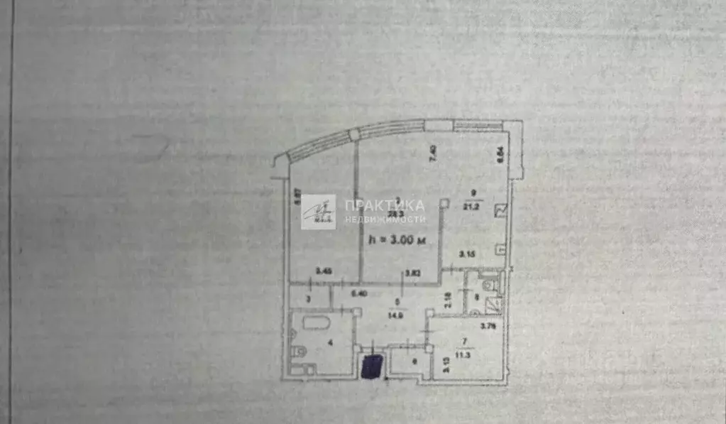 2-к кв. Москва просп. Андропова, 42К1 (114.0 м) - Фото 2