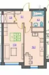 1-комнатная квартира: Грозный, проспект В.В. Путина, 8 (59.4 м) - Фото 1