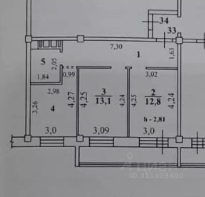 2-к кв. Иркутская область, Иркутск ул. Ядринцева, 90 (58.0 м) - Фото 0