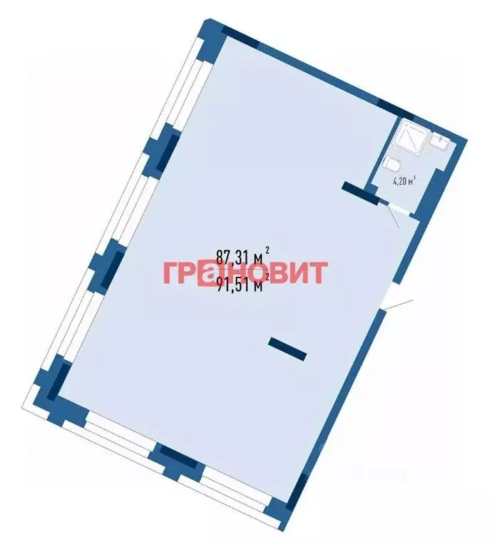 Офис в Новосибирская область, Новосибирск Красный просп., 101 (92 м) - Фото 1