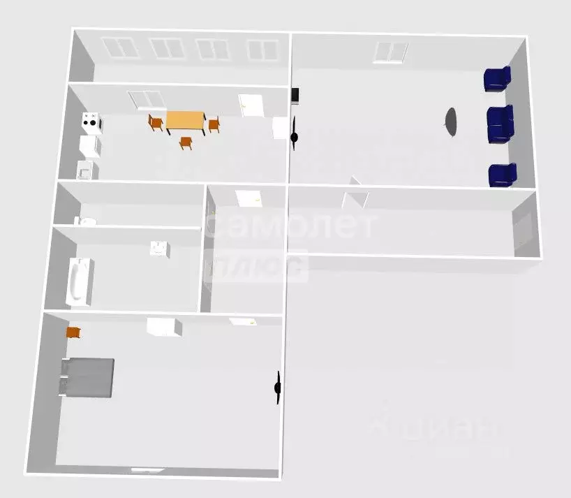 2-к кв. Ульяновская область, Ульяновск Автозаводская ул., 48 (47.2 м) - Фото 2
