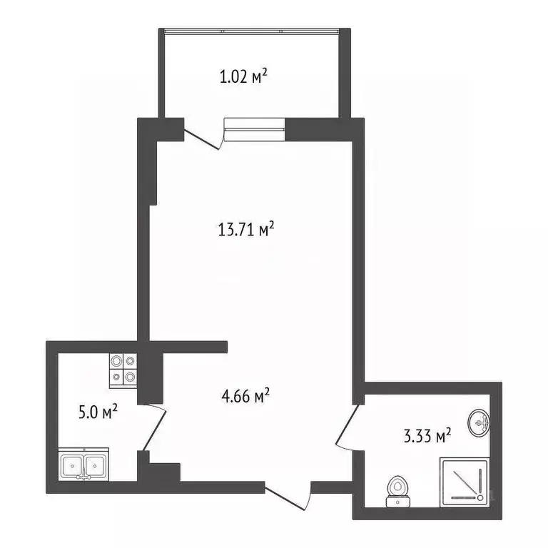 Студия Ростовская область, Ростов-на-Дону, Нахичевань ул. 23-я Линия, ... - Фото 2