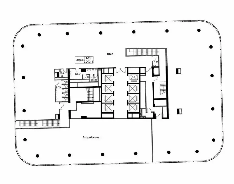 Офис (1092 м) - Фото 1