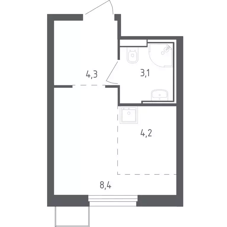 2-комнатная квартира: Красногорск, жилой комплекс Спутник, 19 (67.3 м) - Фото 0