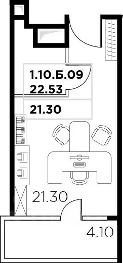 Офис в Москва ул. Маршала Прошлякова, 23 (25 м) - Фото 2