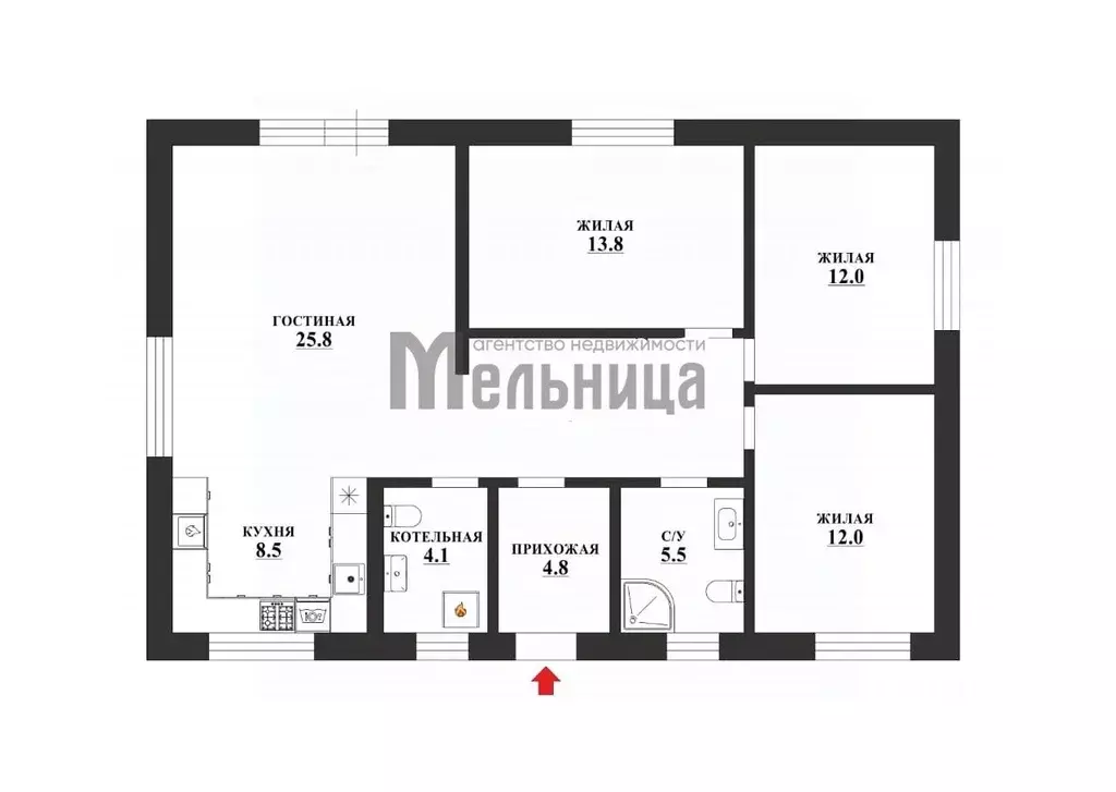 Дом в Волгоградская область, Волгоград ул. Джамбула Джабаева, 8/34 ... - Фото 0