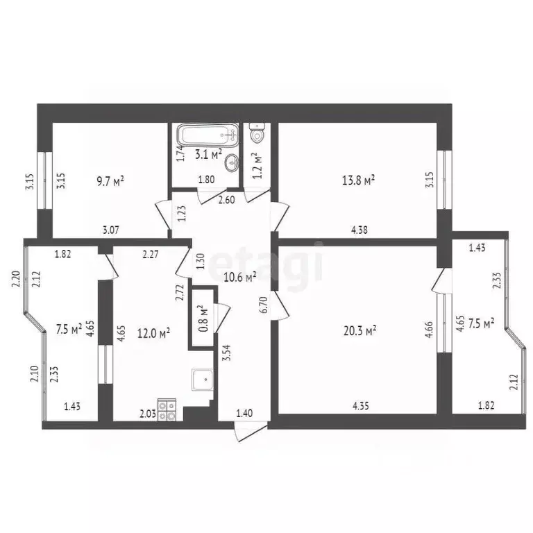 3-к кв. Краснодарский край, Анапа муниципальный округ, с. Сукко ул. ... - Фото 2